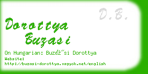 dorottya buzasi business card